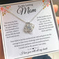 To My Loving Mom - Love Knot Necklace