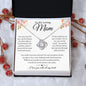 To My Loving Mom - Love Knot Necklace