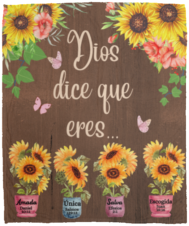 Dios Dice Que Eres - 50x60 Cozy Plush Fleece Blanket