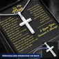 To My Man | Personalized Cross Necklace