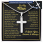 To My Man | Personalized Cross Necklace