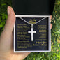 To My Man | Personalized Cross Necklace