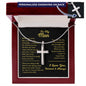 To My Man | Personalized Cross Necklace