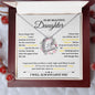 To My Beautiful Daughter - Forever Love Necklace