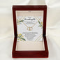 To My Granddaughter - Interlocking Hearts with Diamonds Necklace