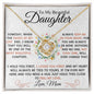 To My Beautiful Daughter | I Loved You First | Love Knot Necklace