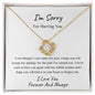 I'm Sorry - Love Knot Necklace