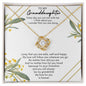 To My Granddaughter - Love Knot Necklace
