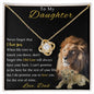 To My Daughter - Love Knot Necklace