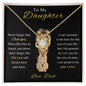To My Daughter - Love Knot Necklace