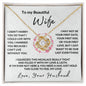 To My Beautiful Wife - Love Knot Necklace