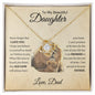 To My Beautiful Daughter - Love Knot Necklace
