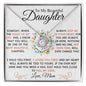 To My Beautiful Daughter | I Loved You First | Love Knot Necklace