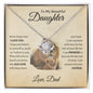 To My Beautiful Daughter - Love Knot Necklace