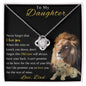 To My Daughter - Love Knot Necklace