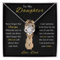 To My Daughter - Love Knot Necklace