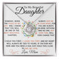 To My Beautiful Daughter | I Hold You First | Love Knot Necklace