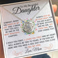 To My Beautiful Daughter | I Loved You First | Love Knot Necklace