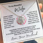 To My Beautiful Wife - Love Knot Necklace