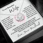 To My Beautiful Wife - Love Knot Necklace