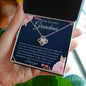 To My Beautiful Grandma | You Are The World To Me | Love Knot Necklace