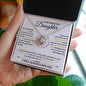 To My Beautiful Daughter - Love Necklace - Ring Flower Card