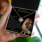 To My Daughter - Love Knot Necklace