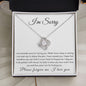 I'm Sorry, Please Forgive Me - Love Knot Necklace