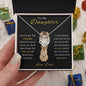 To My Daughter - Love Knot Necklace