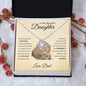 To My Beautiful Daughter - Love Knot Necklace