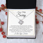 I Am Truly Sorry - Love Knot Necklace