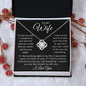 TO MY WIFE - LOVE KNOT NECKLACE