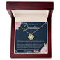To My Beautiful Grandma | You Are The World To Me | Love Knot Necklace