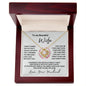 To My Beautiful Wife - Love Knot Necklace