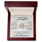 To My Beautiful Daughter - Love Necklace - Ring Flower Card