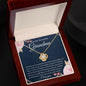 To My Beautiful Grandma | You Are The World To Me | Love Knot Necklace