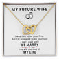 To My Future Wife - Interlocking Hearts Necklace