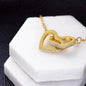 To My Granddaughter - Interlocking Hearts Necklace