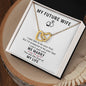 To My Future Wife - Interlocking Hearts Necklace