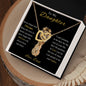 To My Daughter From Dad - Interlocking Necklace