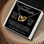 To My Grandaughter - Interlocking Hearts Necklace