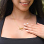 To My Granddaughter - Interlocking Hearts Necklace