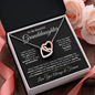 To My Grandaughter - Interlocking Hearts Necklace