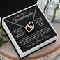 To My Grandaughter - Interlocking Hearts Necklace