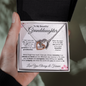 To My Granddaughter - Interlocking Hearts Necklace