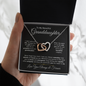 To My Grandaughter - Interlocking Hearts Necklace