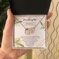 To My Granddaughter - Interlocking Hearts Necklace