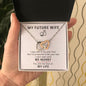 To My Future Wife - Interlocking Hearts Necklace