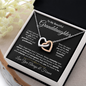 To My Grandaughter - Interlocking Hearts Necklace