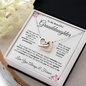 To My Granddaughter - Interlocking Hearts Necklace
